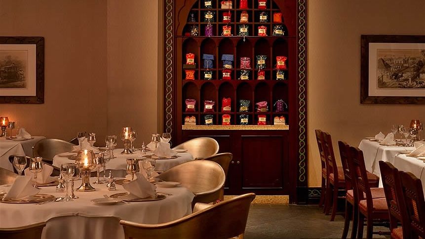 Shaheen Restaurant Traditional Indian Spice Display